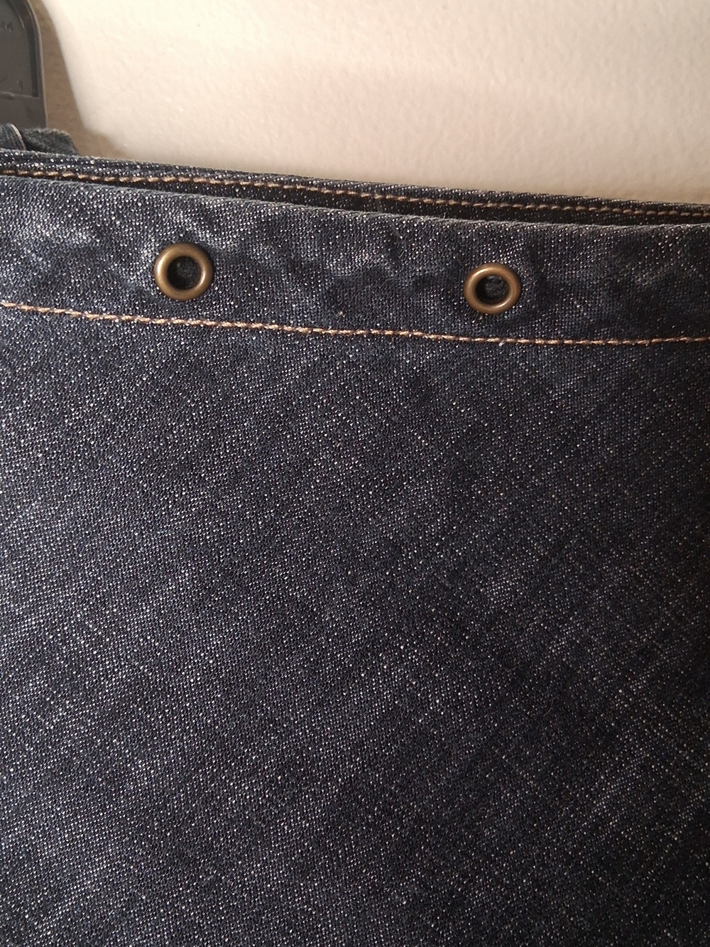 Contrast Y2K Dark Wash Denim Flounce Midi Skirt Size 8 - Picture 7 of 7